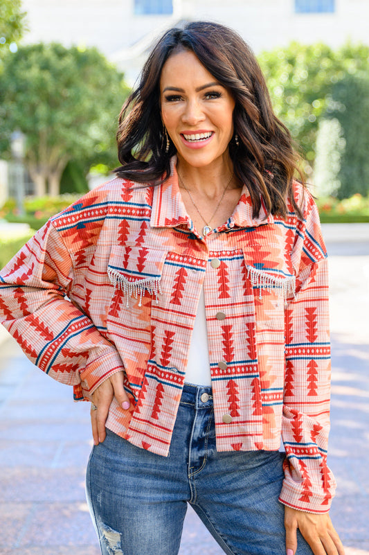 Breaking Free Western Print Jacket -DS