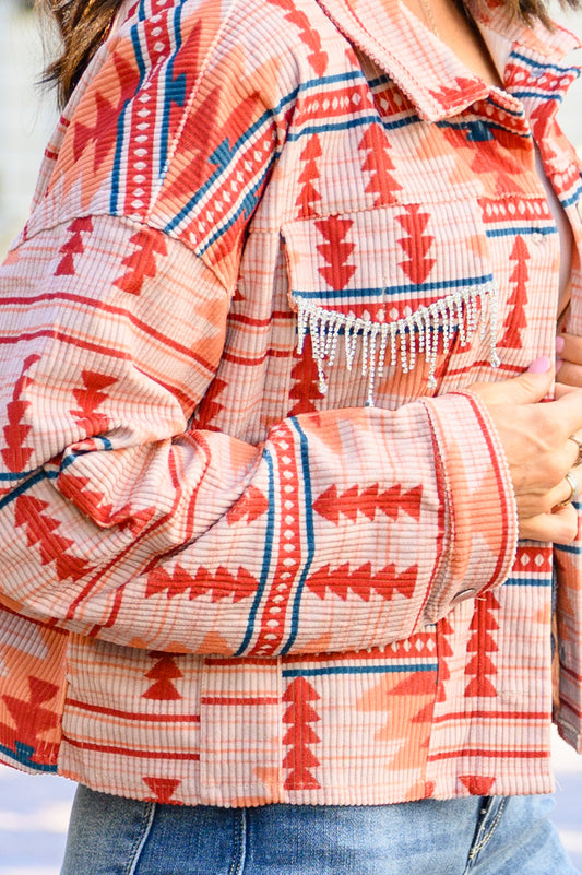 Breaking Free Western Print Jacket -DS