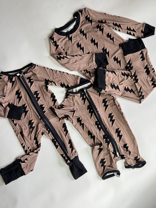 Charcoal Bolts Bamboo Toddler Set -DS