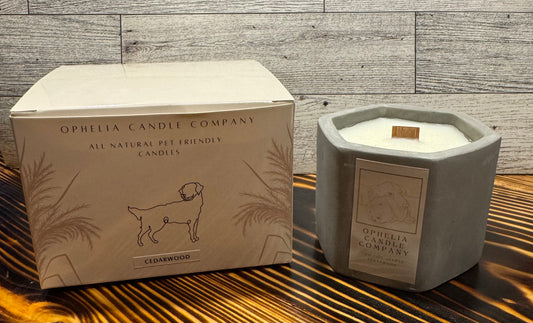 Pet Friendly 5oz Candle (Cement Reusable Vessel)